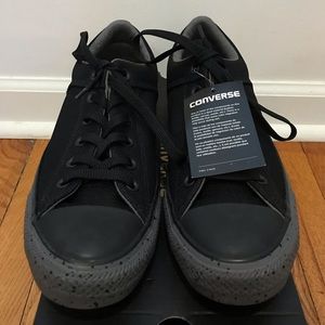 Black Converse with speckled soles
